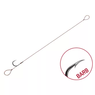   Delphin Proxi Loop 8 cm 0,1 mm 8-as szakállas előkötött horog 6 db/csomag