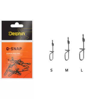   Delphin Pergető kapcsolat Q-snap 0,8 mm L spirál kapocs 10 db/csomag