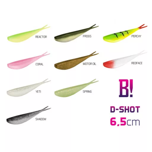 Delphin Bomb! D-shot Motor Oil 6,5 cm 5 db/csomag gumihal