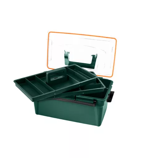 Delphin TBX Case Clip 290 × 190 × 265 mm szerelékes láda