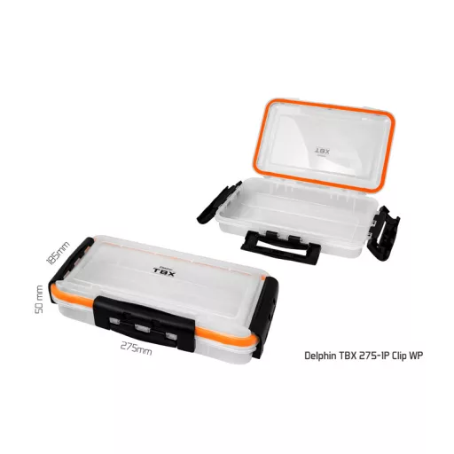 Delphin TBX One 275–1P Clip WP 275 × 185 × 50 mm műcsalis doboz