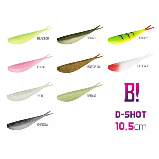 Delphin Bomb! D-shot Spring 10,5 cm 5 db/csomag gumihal