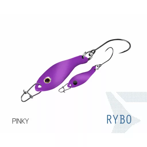 Delphin RYBO Hook #8 Snap 00 SNOW 2,5 cm 0,5 g UL támolygó villantó