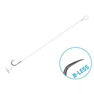   Delphin FLR Quickstop 8 cm 0,22 mm 6-os szakáll nélküli előkötött horog 6 db/csomag