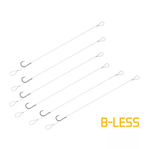 Delphin FLR Loop 8 cm 0,22 mm 6-os szakáll nélküli előkötött horog 6 db/csomag