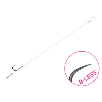   Delphin FLR Sting 8 cm 0,22 mm Sting 7 mm 6-os szakáll nélküli előkötött horog 6 db/csomag