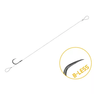   Delphin FLR Loop 8 cm 0,22 mm 8-as szakáll nélküli előkötött horog 6 db/csomag