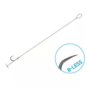   Delphin Proxi Quickstop 8 cm 0,1 mm 6-os szakáll nélküli előkötött horog 6 db/csomag