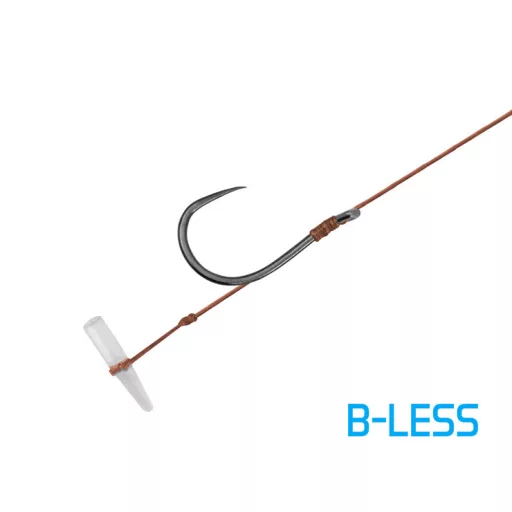 Delphin Proxi Quickstop 8 cm 0,1 mm 6-os szakáll nélküli előkötött horog 6 db/csomag