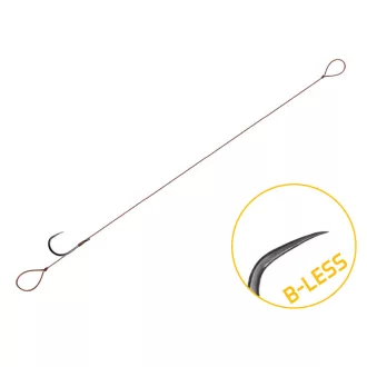  Delphin Proxi Loop 8 cm 0,1 mm 6-os szakáll nélküli előkötött horog 6 db/csomag