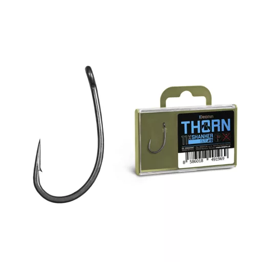 Delphin Thorn Shanker 11 × 4-es bojlis szakállas horog