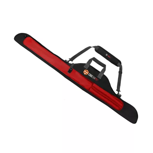 Delphin Atoma Triple 360–3 párnázott bordó/fekete botzsák 130 cm 3 rekeszes