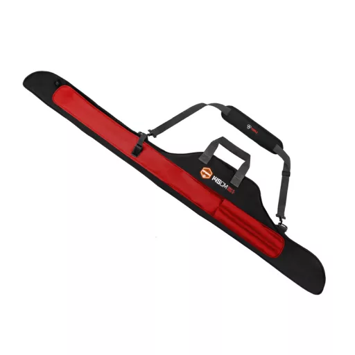 Delphin Atoma Triple 360–3 párnázott bordó/fekete botzsák 130 cm 3 rekeszes