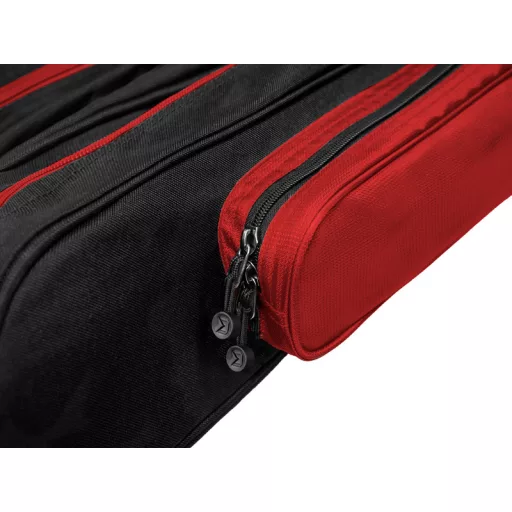 Delphin Atoma Triple 360–3 párnázott bordó/fekete botzsák 130 cm 3 rekeszes