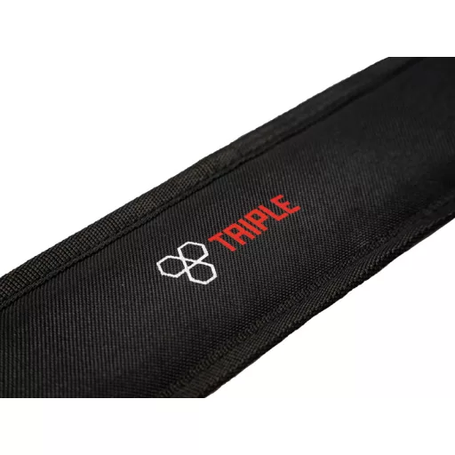 Delphin Atoma Triple 360–3 párnázott bordó/fekete botzsák 130 cm 3 rekeszes