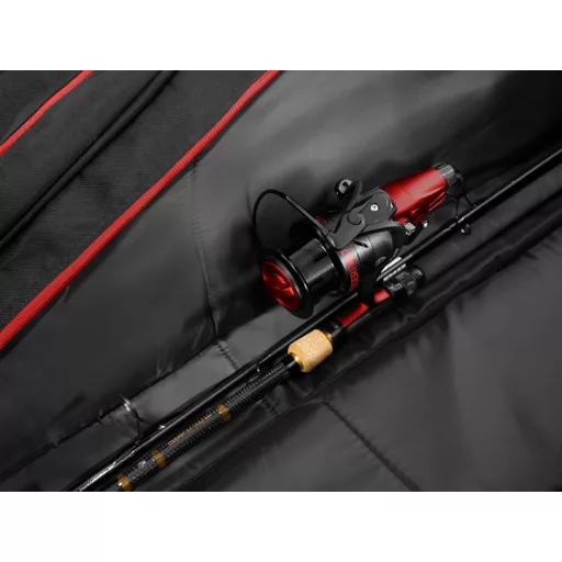 Delphin Atoma Triple 360–3 párnázott bordó/fekete botzsák 130 cm 3 rekeszes