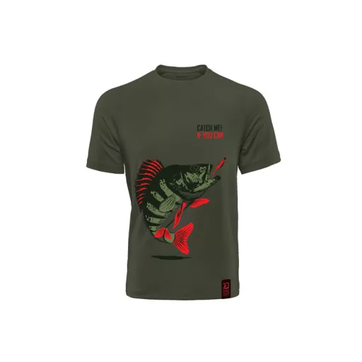 Delphin Catch Me! Sügér sötétzöld 3XL póló