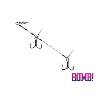   Delphin Bomb! Twisto MultiTRAP #1 10 cm 16 kg 14 cm ragadozóhalas szerelék 1 db/csomag