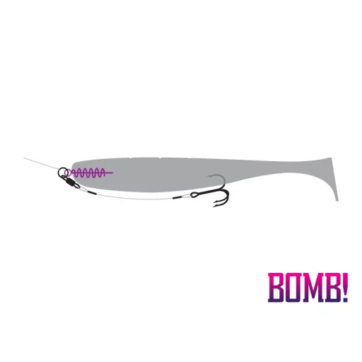 Delphin Bomb! Twisto ScrewLOCK L 2,02 cm spirál kapocs 10 db/csomag