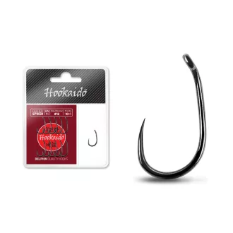   Delphin HKD feeder Spiker BN 16-os fekete nikkel füles szakáll nélküli horog 10+1 db/csomag