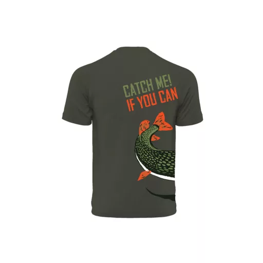 Delphin Catch Me! Csuka sötétzöld 2XL póló