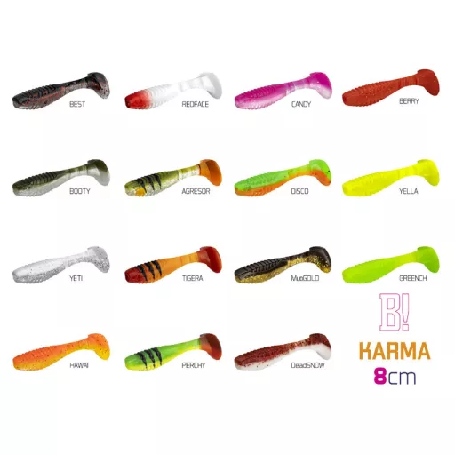 Delphin KARMA UVs TIGERA 8 cm 5 db/csomag gumihal