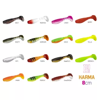   Delphin Top mix KARMA UVs Perchy + Redface + Candy + Hawai + Best 8 cm 5 db/csomag gumihal