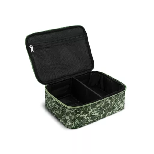 Delphin Reel Space C2 g párnázott terepszínű (zöld) orsótartó táska 33 × 25 × 12 cm