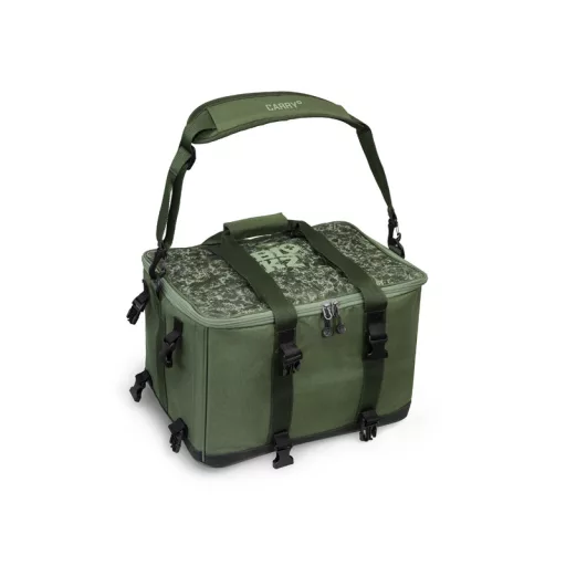 Delphin Blokz Space C2 g 30+15 l párnázott terepszínű (zöld) horgásztáska