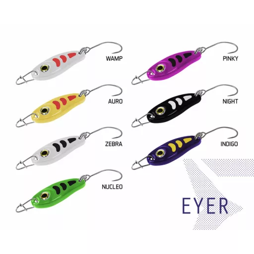 Delphin EYER hook #2 ZEBRA 3 cm 5 g UL támolygó villantó