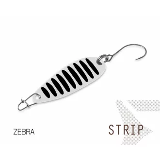   Delphin STRIP hook #10 ZEBRA 5 cm 5 g UL támolygó villantó