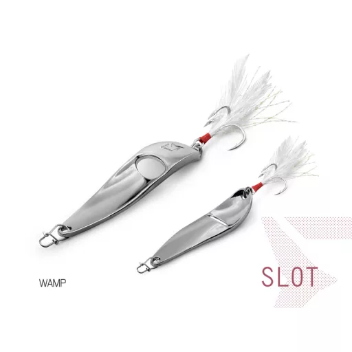 Delphin SLOT NICKEL hook #4 fekete NICKEL 7,6 cm 15 g támolygó villantó