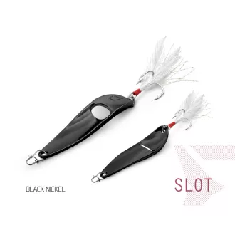   Delphin SLOT NICKEL hook #4 fekete NICKEL 7,6 cm 20 g támolygó villantó