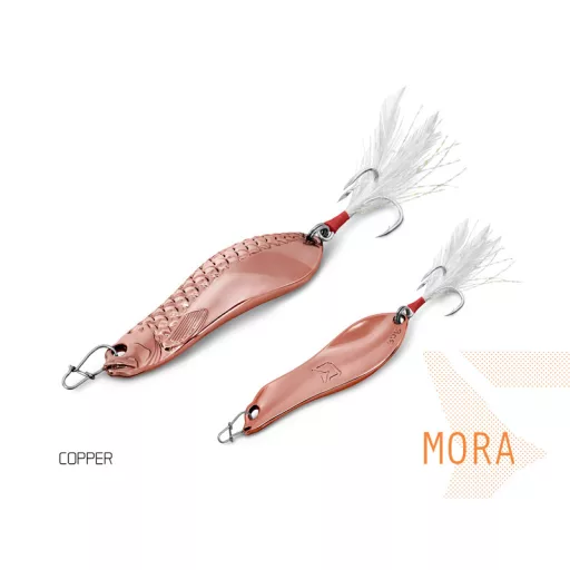 Delphin MORA FIRE hook #4 FIRE narancs 7,3 cm 30 g támolygó villantó