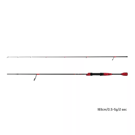 Delphin RedCODE 183 cm 0,5–5 g 2 részes pergető horgászbot