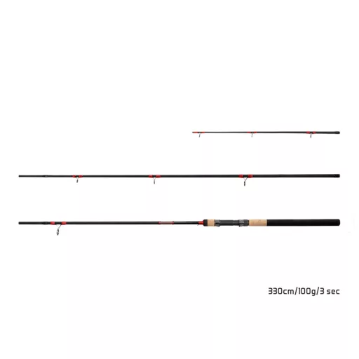 Delphin LEEDER Feeder + 2 Spicc 360 cm 120 g 3 részes feeder horgászbot