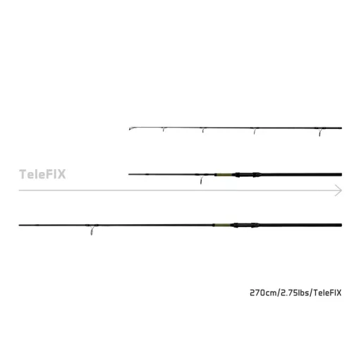 Delphin STALX TeleFIX 300 cm 3 lb 2 részes pontyozó horgászbot