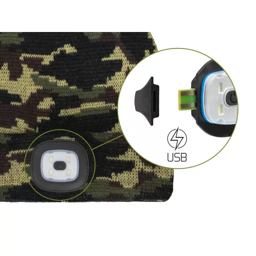 Delphin CamouLED téli sapka UNI