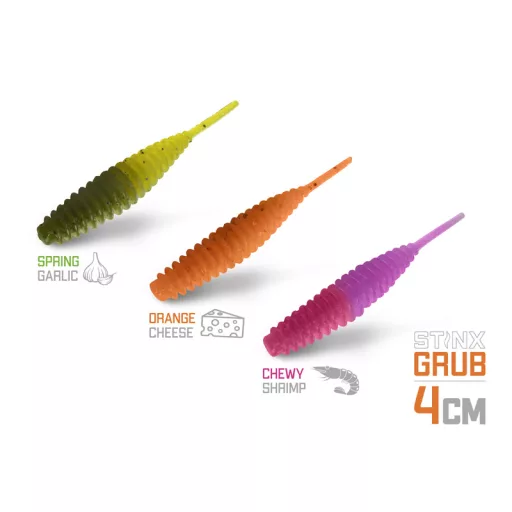 Delphin B! StinxGRUB Garlic SPRING 4 cm 20 db/csomag lágy műcsali
