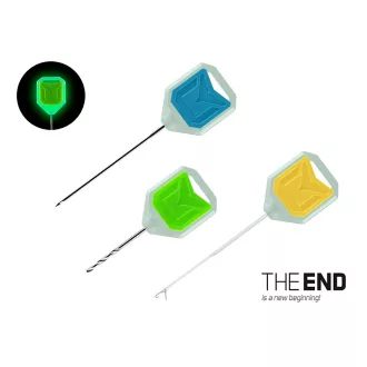   Delphin T-end Grip 3XF Fluo és fúró készlet 6,2 cm csalifúró