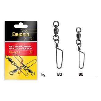   Delphin Forgóval ellátott coastlock 90 kg forgókapocs 3 db/csomag