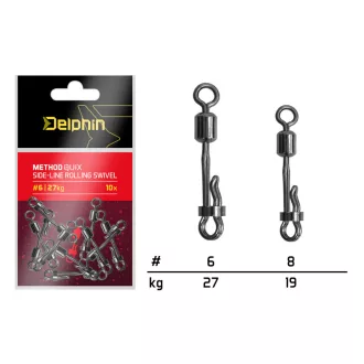   Delphin method QuiX oldalvonalas #6/27 kg előkerögzítő 10 db/csomag