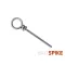 Delphin tüske gumihalakhoz L 30 mm 2 cm spirál kapocs 10 db/csomag