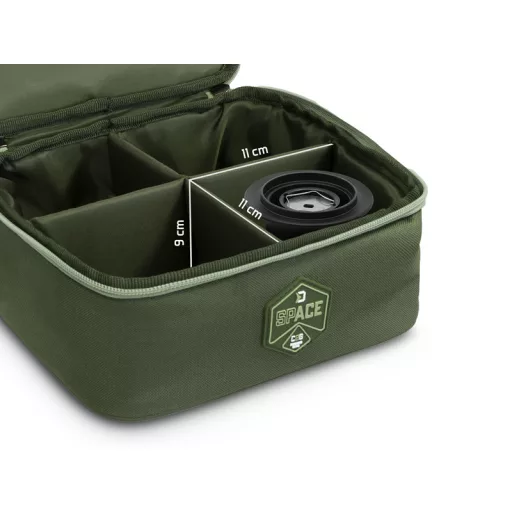 Delphin Spool Space C2 g 4x párnázott terepszínű (zöld) pótdobtartó táska 25 × 25 × 10 cm