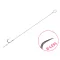 Delphin Proxi Sting 8 cm 0,1 mm Sting 5 mm 6-os szakáll nélküli előkötött horog 6 db/csomag