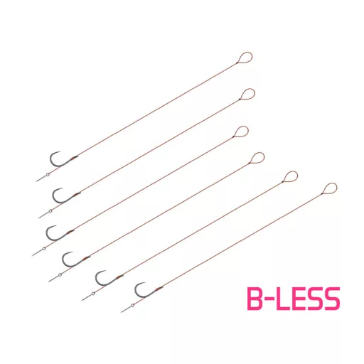 Delphin Proxi Sting 8 cm 0,1 mm Sting 5 mm 6-os szakáll nélküli előkötött horog 6 db/csomag