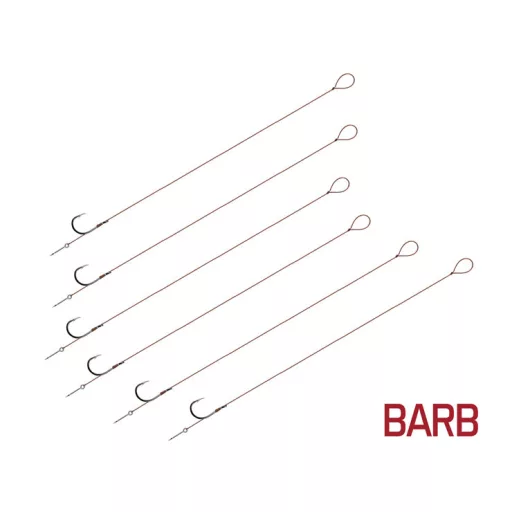 Delphin Proxi Sting 12 cm 0,1 mm Sting 5 mm 6-os szakállas előkötött horog 6 db/csomag