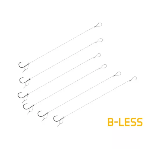 Delphin FLR D-rig 8 cm 0,22 mm Sting 7 mm 6-os szakáll nélküli előkötött horog 6 db/csomag