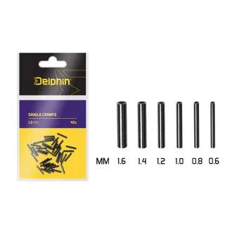 Delphin Single Crimps 0,8 mm krimpelő hüvely 40 db/csomag