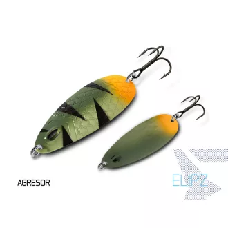   Delphin ELIPZ FullSCALE kanál Hook #2 AGRESOR 7,5 cm 12 g támolygó villantó